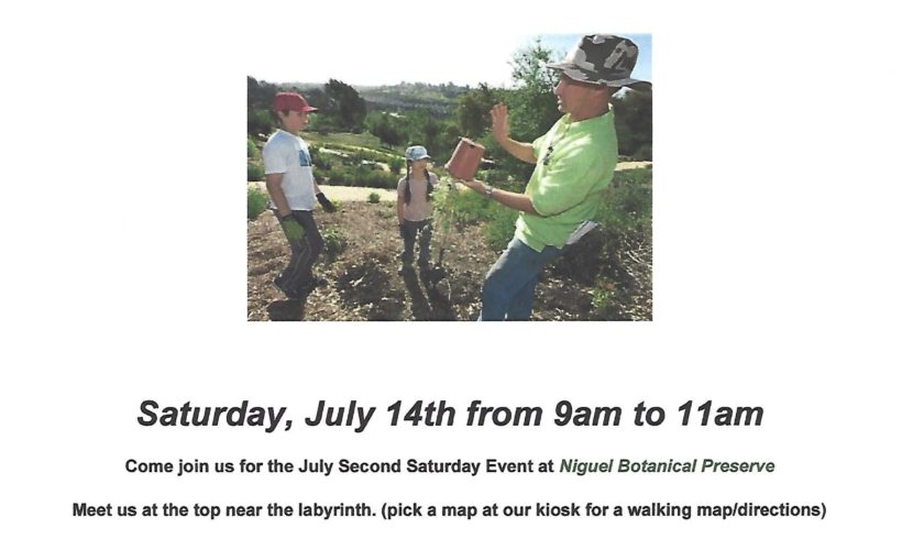 Second Saturday July 14, 2018