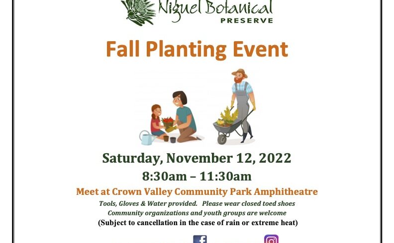 Fall Planting November 12, 2022